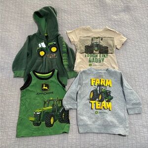 John Deere Green and Gray Kids Apparel Set